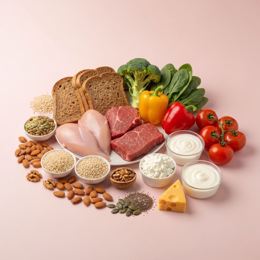 Variety of nutrient-rich whole foods